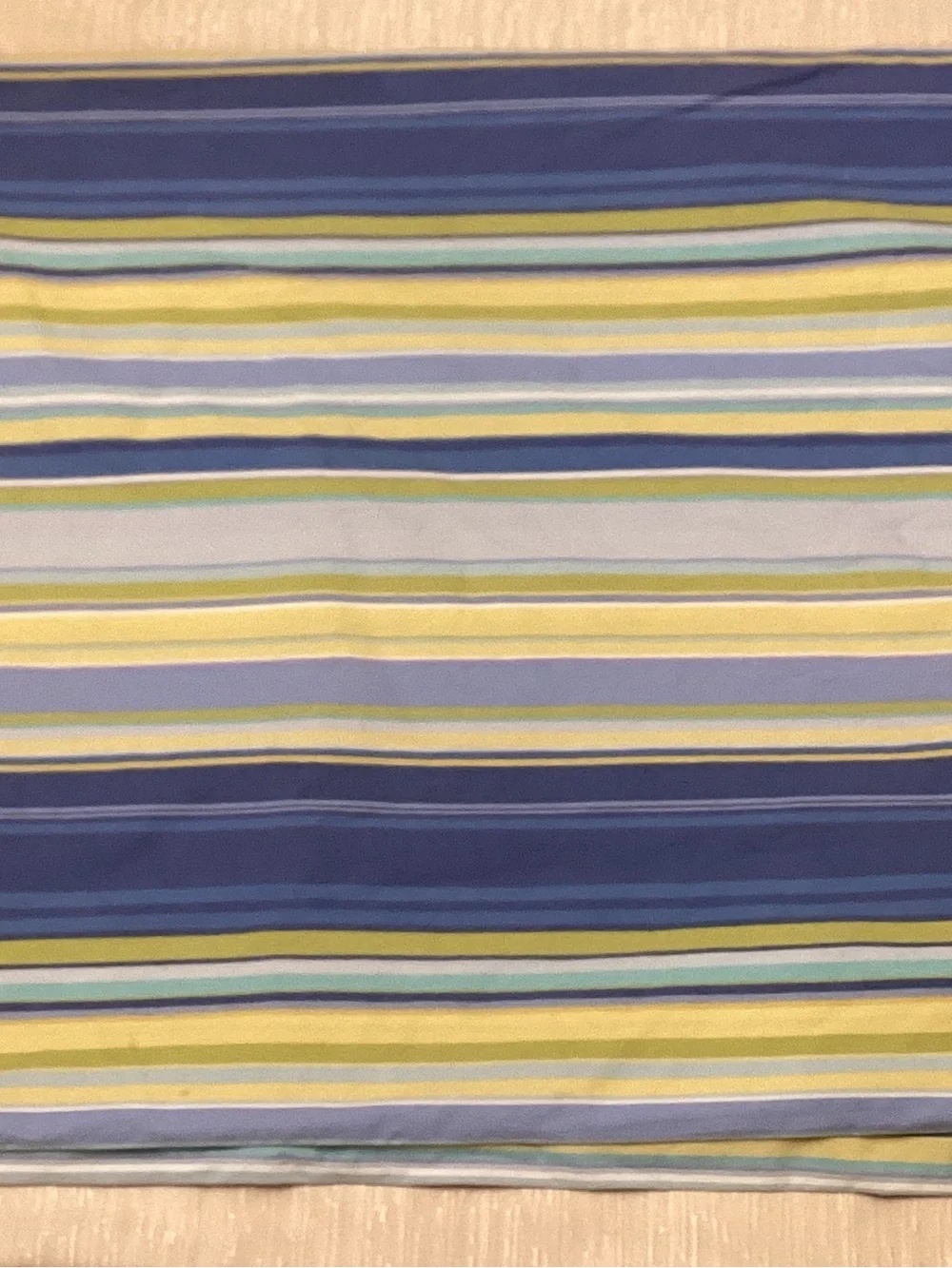 BNWOT Pottery Barn Striped Blue, Yellow, and Green Full/Queen Duvet cover